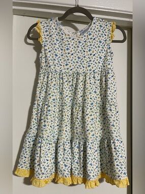 Girls Size 8 Eyelet & Ivy Floral Dress Cotton